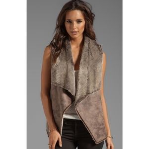 Brown Faux Sherpa Vest